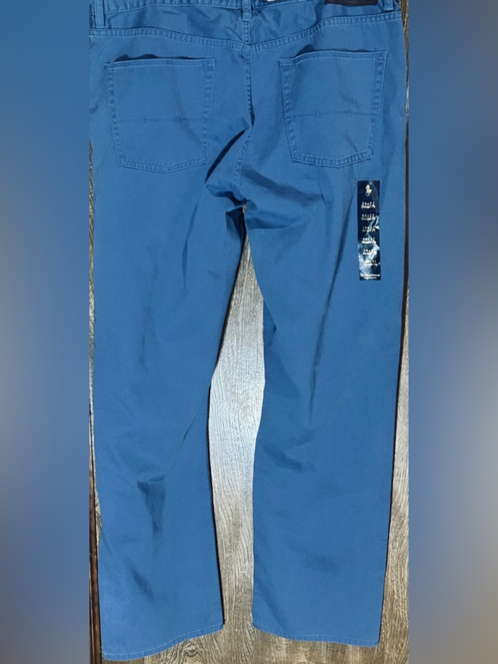 Polo Ralph Lauren Blue Twill Pant 38x32 NWT Straight Fit - Picture 2 of 10